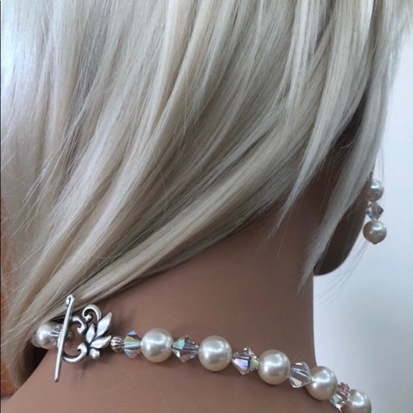 NWT Rose Quartz Crystal Necklace Set - Picture 4 of 9